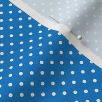 32 Bluebell- Polka Dots- 1/8 inch- Petal Solids Coordinate- Bright Blue Wallpaper- Bright Blue- Indigo- Coastal- Nautical- Summer