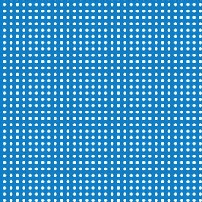 32 Bluebell- Polka Dots on Grid- 1/8 inch- Petal Solids Coordinate- Bright Blue Wallpaper- Bright Blue- Indigo- Coastal- Nautical- Summer