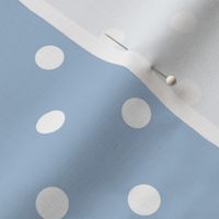 33 Sky Blue- Polka Dots- 1/2 inch- Petal Solids Coordinate- Soft Blue Wallpaper- Nursery- Baby Blue- Pastel Blue- Soft Blue- Coastal- Nautical