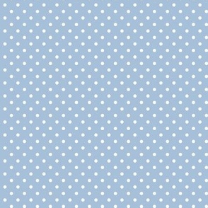 33 Sky Blue- Polka Dots- 1/8 inch- Petal Solids Coordinate- Soft Blue Wallpaper- Nursery- Baby Blue- Pastel Blue- Soft Blue- Coastal- Nautical