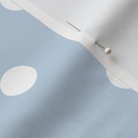 34 Fog- Polka Dots- 1 inch- Petal Solids Coordinate- Baby Blue Wallpaper- Pastel Blue- Soft Blue- Sky Blue- Coastal- Nautical