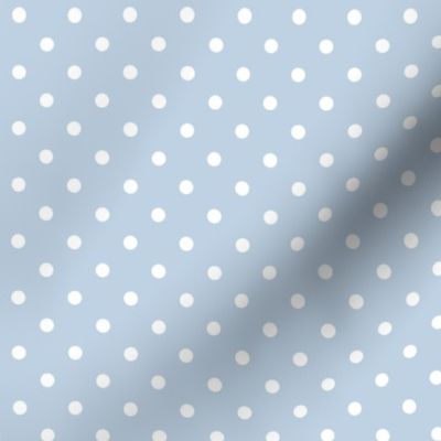 34 Fog- Polka Dots- 1/4 inch- Petal Solids Coordinate- Baby Blue Wallpaper- Pastel Blue- Soft Blue- Sky Blue- Coastal- Nautical