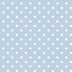 34 Fog- Polka Dots- 1/4 inch- Petal Solids Coordinate- Baby Blue Wallpaper- Pastel Blue- Soft Blue- Sky Blue- Coastal- Nautical