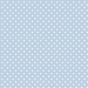 34 Fog- Polka Dots- 1/8 inch- Petal Solids Coordinate- Baby Blue Wallpaper- Pastel Blue- Soft Blue- Sky Blue- Coastal- Nautical