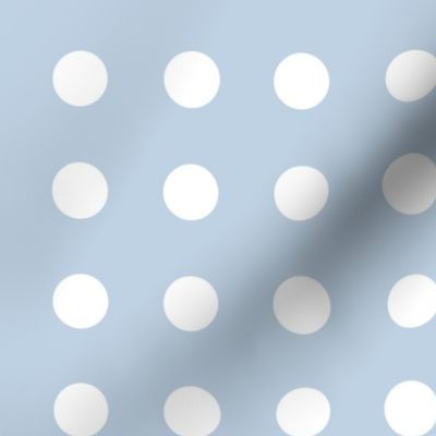 34 Fog- Polka Dots on Grid- 1 inch- Petal Solids Coordinate- Baby Blue Wallpaper- Pastel Blue- Soft Blue- Sky Blue- Coastal- Nautical