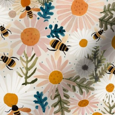 Bumblebee - Summer garden bloom M