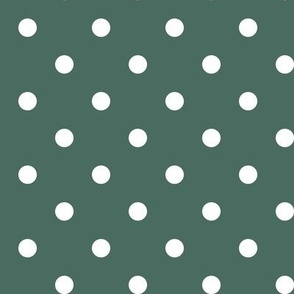 36 Pine- Polka Dots- 1/2 inch- Petal Solids Coordinate- Dark Green Wallpaper- Teal Green- Gray- Pine- Muted Green- Forest- Neutral Green- Christmas