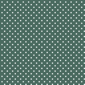 36 Pine- Polka Dots- 1/8 inch- Petal Solids Coordinate- Dark Green Wallpaper- Teal Green- Gray- Pine- Muted Green- Forest- Neutral Green- Christmas