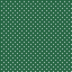37 Emerald- Polka Dots- 1/8 inch- Petal Solids Coordinate- Dark Green Wallpaper- Forest Green- Pine Green- Christmas- Holidays