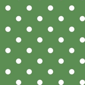 38 Kelly Green- Polka Dots- 1/2 inch- Petal Solids Coordinate- Dark Green Wallpaper- Forest- Pine- Emerald- Christmas- Holidays