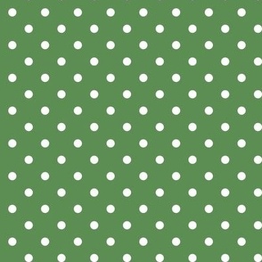 38 Kelly Green- Polka Dots- 1/4 inch- Petal Solids Coordinate- Dark Green Wallpaper- Forest- Pine- Emerald- Christmas- Holidays