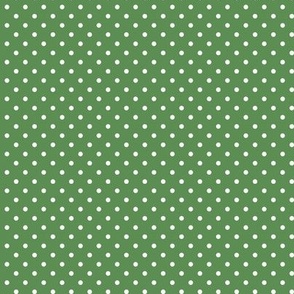 38 Kelly Green- Polka Dots- 1/8 inch- Petal Solids Coordinate- Dark Green Wallpaper- Forest- Pine- Emerald- Christmas- Holidays