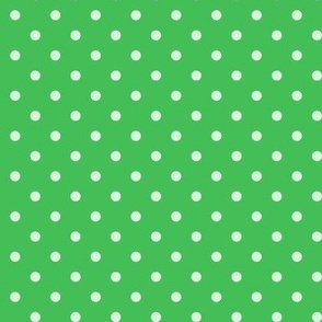 39 Grass Green- Polka Dots- 1/4 inch- Kelly Green- Emerald- Bright Green- Christmas- Holidays- Spring