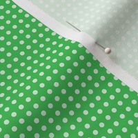 39 Grass Green- Polka Dots on Grid- 1/8 inch- Kelly Green- Emerald- Bright Green- Christmas- Holidays- Spring