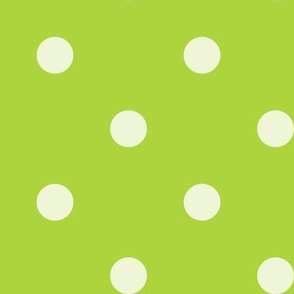 40 Lime Green- Polka Dots- 1 inch-  Petal Solids Coordinate- Dopamine Wallpaper- Bright Green- Light Green- Summer- Spring