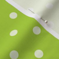 40 Lime Green- Polka Dots- 1/2 inch-  Petal Solids Coordinate- Dopamine Wallpaper- Bright Green- Light Green- Summer- Spring