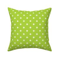 40 Lime Green- Polka Dots- 1/2 inch-  Petal Solids Coordinate- Dopamine Wallpaper- Bright Green- Light Green- Summer- Spring