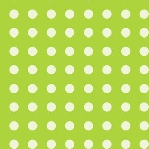 40 Lime Green- Polka Dots on Grid- 1/2 inch-  Petal Solids Coordinate- Dopamine Wallpaper- Bright Green- Light Green- Summer- Spring