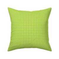 40 Lime Green- Polka Dots on Grid- 1/4 inch-  Petal Solids Coordinate- Dopamine Wallpaper- Bright Green- Light Green- Summer- Spring