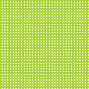 40 Lime Green- Polka Dots on Grid- 1/8 inch-  Petal Solids Coordinate- Dopamine Wallpaper- Bright Green- Light Green- Summer- Spring