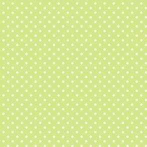 41 Honeydew- Polka Dots- 1/8 inch- Petal Solids Coordinate- Nursery Wallpaper- Bright- Light Green- Pastel- Summer- Spring