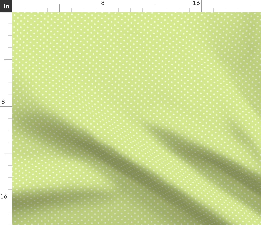 41 Honeydew- Polka Dots- 1/8 inch- Petal Solids Coordinate- Nursery Wallpaper- Bright- Light Green- Pastel- Summer- Spring