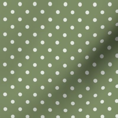 42 Sage- Polka Dots- 1/4 inch- Petal Solids Coordinate- Earthy Green Wallpaper- Gray Green- Pine- Muted Green- Forest- Neutral Earthy Green