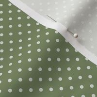 42 Sage- Polka Dots- 1/8 inch- Petal Solids Coordinate- Earthy Green Wallpaper- Gray Green- Pine- Muted Green- Forest- Neutral Earthy Green