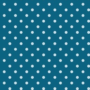 47 Peacock- Polka Dots- 1/4 inch- Petal Solids Coordinate- Bold Minimalist Wallpaper- Turquoise Blue- Aqua