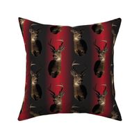 Red and Black Young Deer Head