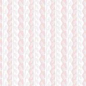 Folk Stripe - Piglet Pink & White - Small