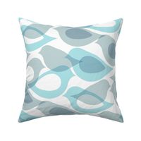 Airy Aviary Abstract - duck egg blue 