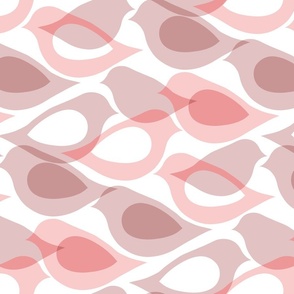 Airy Aviary Abstract - dusty pink 