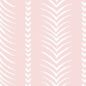 Piglet pink and white hand drawn striped - large scale - for East Fork new butter and piglet glaze