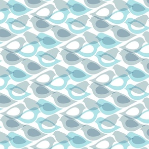 Airy Aviary Abstract - duck egg blue, small 