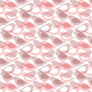 Airy Aviary Abstract - dusty pink, small 