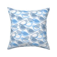 Airy Aviary Abstract - light blue, small 