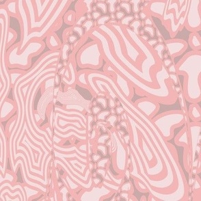 Abstract Animal Print: Pink, Zebra Stripe; girl, feminine, bedding, curtains, wallpaper, birthday, party, table linens, shower, celebration, tween spirit bedding, sheets, duvet, blanket—v01, 6300