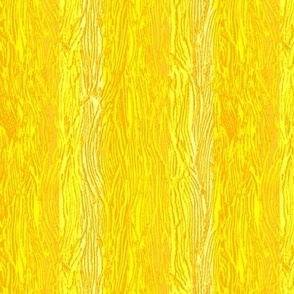 Highly textured bright colourful vertical stripes 6” repeat in Bright yellow buttery hues