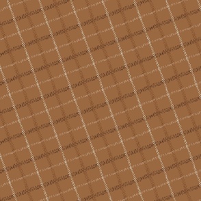 Earthy Diagonal Plaid