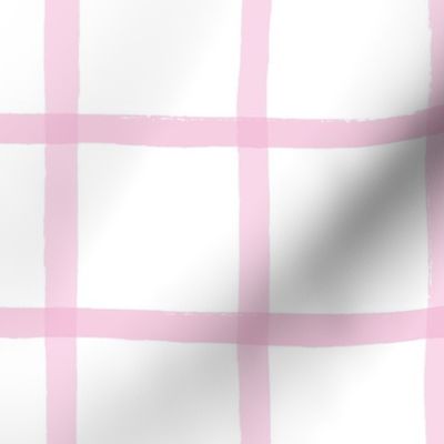 Jane Plaid Pink 1a on White