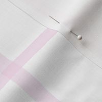 Jane Plaid Pale Pink on White