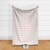 Jane Plaid Terracotta White