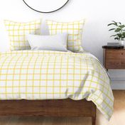 Jane Plaid Bold Yellow on White