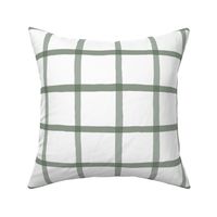 Jane Plaid Peale Green on White