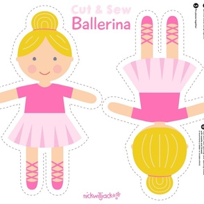 Cut and Sew Pink Ballerina _1 blue eyes