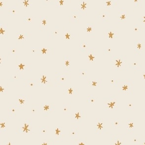  Star Wallpaper | Starlit Sky in Off White | Nighttime Sky Fabric | Freehand Stars | Magical Cosmos