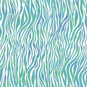 Sea foam zebra stripes