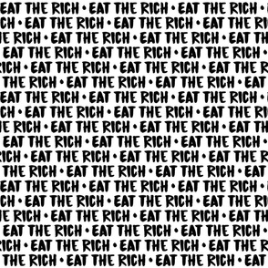 Eat The Rich Black on White