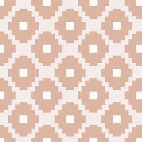 Small Neutral Geometric Block Print (Beige)(5.25"/6")